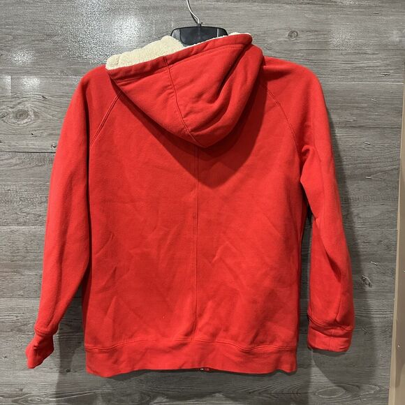 NHL Womens Jacket Full Zip Shirt Detroit Red Wings Top Long Sleeve Large Sherpa - Picture 6 of 7